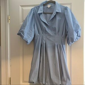 Maeve Light Blue Puff Sleeve Dress